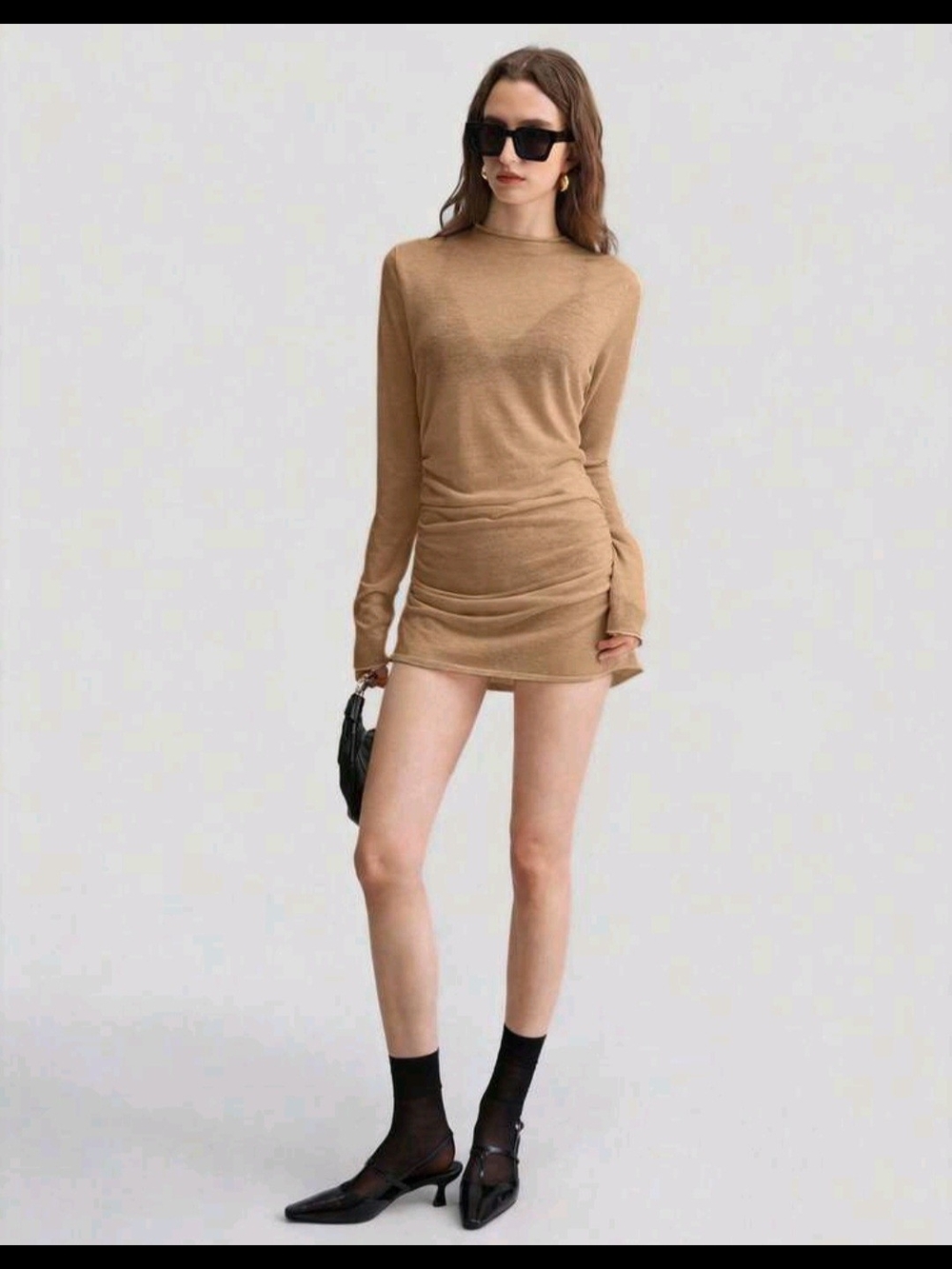 Sheer Long Sleeve Shirt - Picture 2 of 3